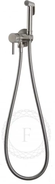 Смеситель встраиваемый с гигиеническим душем FILARETE Roun FL100 Никель