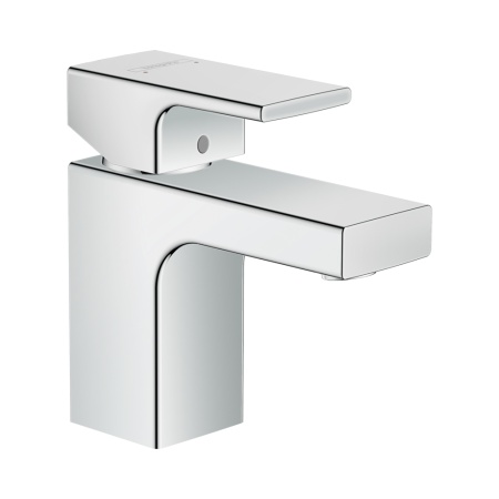 Hansgrohe Vernis Shape Смеситель для раковины однорычажный 70 с металлическим сливным гарнитуром хром 71566000