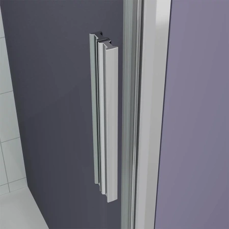 Душевая дверь Veconi Ottimo P30 CH, 900x1900, хром, стекло матовое