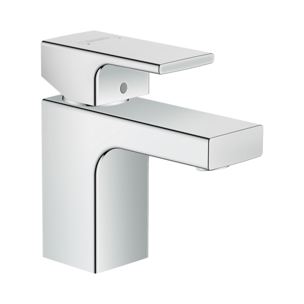 Hansgrohe Vernis Shape Смеситель для раковины однорычажный 70 с металлическим сливным гарнитуром хром 71566000