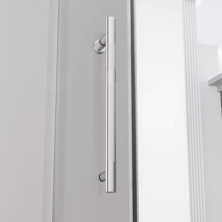 Душевая дверь распашная Veconi Premium Alassio CH, 1200х2000, хром, стекло прозрачное осветленное