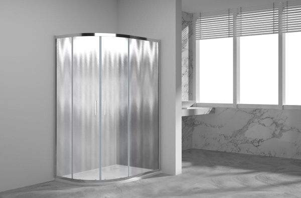 Душевой уголок Vincea Garda VSJ-1G129CH, 1200*900, хром, стекло шиншилла