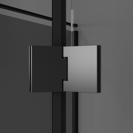 Душевое ограждение  Niagara Nova  NG-2831-34BLACK (90*90*195) квадрат, двери распашные