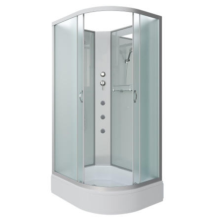 Душевая кабина Niagara Classic NG-33184-14LBKG 110х80х200, средний поддон 26 см, стекло матовое