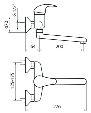 Смеситель для кухни Webert Sax SX910101015, хром