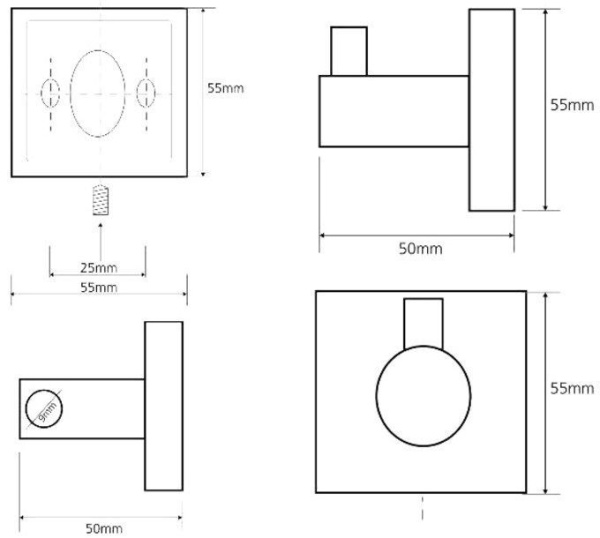 Крючок для полотенец Bemeta Beta 132106022