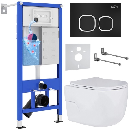 Комплект 6 в 1 RoxenBath StounFix Dual Fresh 545591 (состоит из: 710200, Santi 410280B, 530155-01)