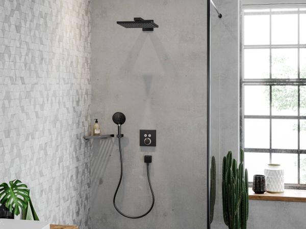 Hansgrohe AddStoris Угловая корзинка хром-черный матовый 41741340