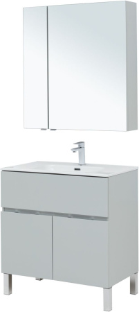 Мебель для ванной Aquanet Алвита New 80 1 ящик, 2 дверцы, серый
