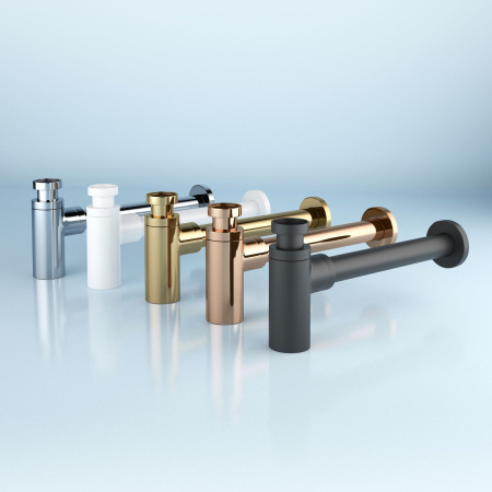 Комплект 3 в 1 Lavinia Boho Bathroom Sink 21520011: накладная фарфоровая раковина 54 см, металлический сифон, донный клапан