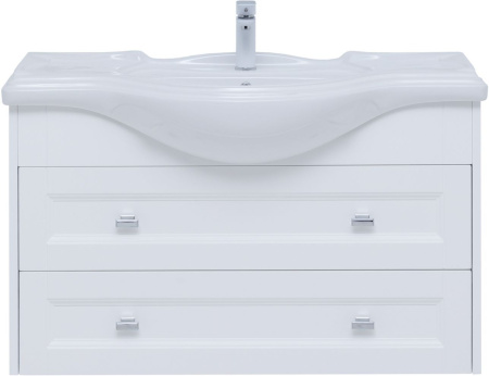 Тумба под раковину Aquanet Монте 85 белый матовый