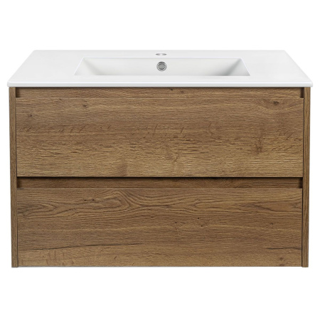 Тумба под раковину Vincea Gio 800 подвесная, 2 выкатных ящика soft-close, T.Oak