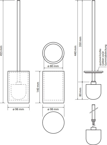 Ершик для унитаза Bemeta Gamma 145613320