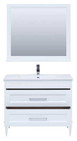 Мебель для ванной Aquanet Бостон М 100 белый (лит. мрамор)