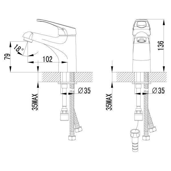 Смеситель Lemark Omega LM3116C для раковины с гигиеническим душем