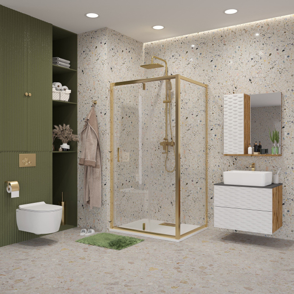 Душевое ограждение Niagara Nova NG-43-11AG-A100G 110x100x190 прямоугольник, дверь распашная