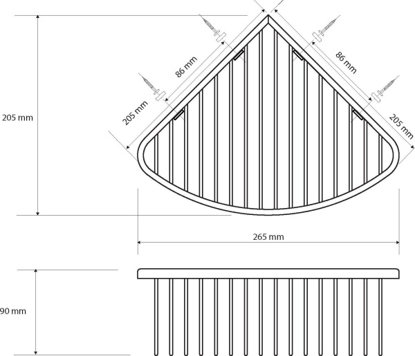 Угловая полочка для мыла Bemeta Amber 155208312