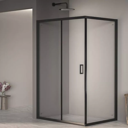 Душевой уголок RGW Passage PA-245-B (90x100) профиль чёрный/прозрачное стекло 410824590-14