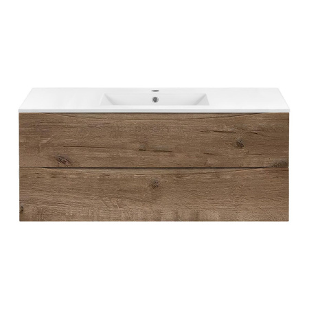 Тумба под раковину Vincea Mia 1200 подвесная, 2 выкатных ящика soft close, V.Oak
