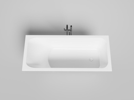 Ванна встраиваемая Salini ORLANDA KIT 170x75 покраска по RAL полностью, S-Stone, матовый 102127MF