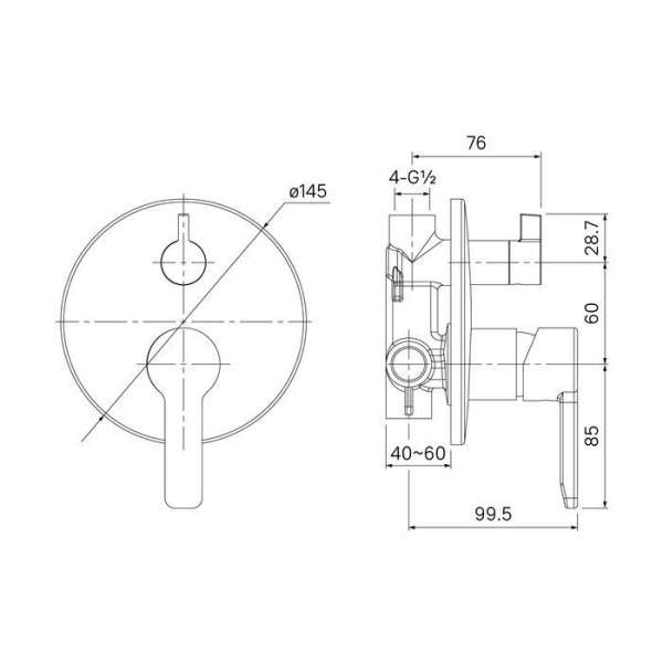 Смеситель для ванны с душем IDDIS Sena SENSB00i67