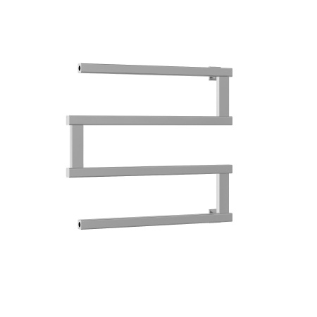 Полотенцесушитель водяной Stinox Optima 600x500, боковое подключение, хром, 1/2" ВР (внутренняя резьба), 4 перекладины