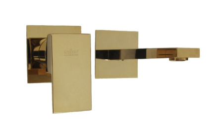 Смеситель для раковины Webert Pegaso PE830606010, золото