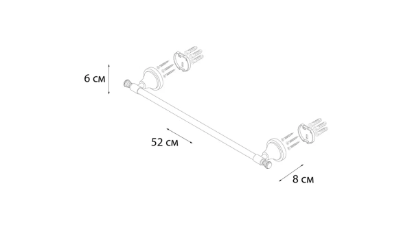 Полотенцедержатель Sofita Crystal SF-35001A 45 см