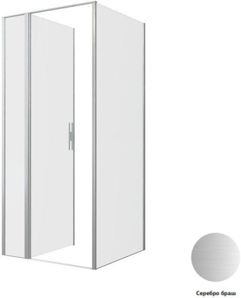 Душевой уголок Allen Brau Priority 90x90 3.31026.BA + 3.31044.BA серебро браш