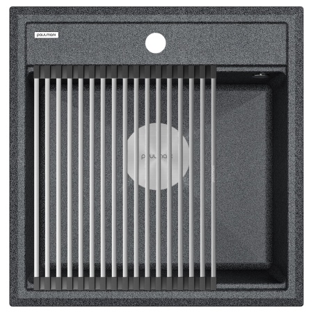 Мойка STEPIA 50, IT-GRANIT, PM115051-DG, графит, 500х510, Paulmark