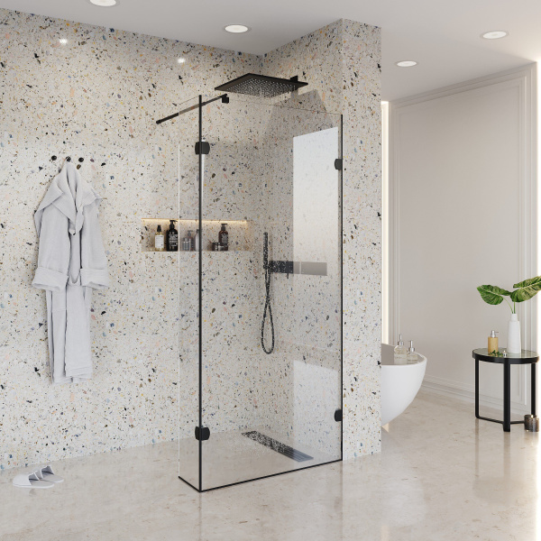 Душевая перегородка Niagara Nova NG-682-12 BLACK 120x195