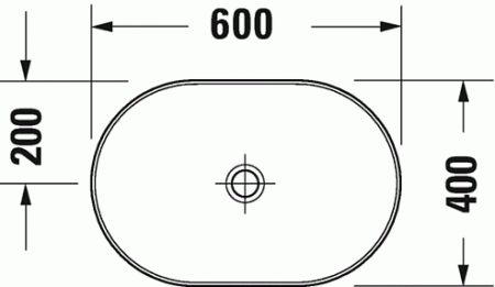Раковина накладная Duravit D-Neo 2372600070 60 см