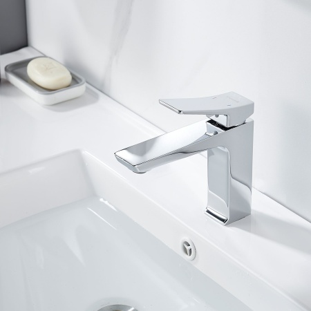 Смеситель для раковины Shevanik S4401, хром
