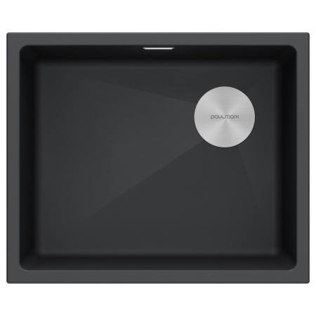 Мойка LUMI 55UNI-SKEW, IT-GRANIT, LU55SK-AN, антрацит, 555х440, Paulmark