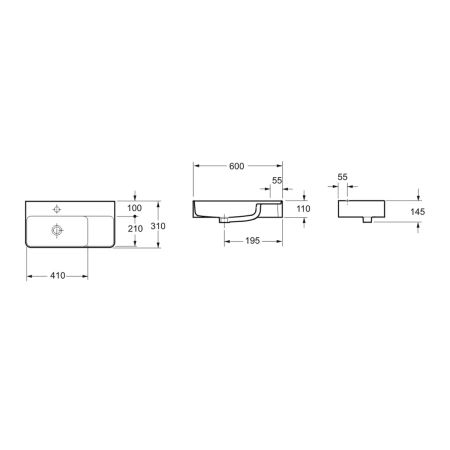 Раковина Lavinia Boho Bathroom Sink Slim 33311011 60x31