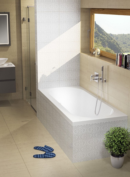 Акриловая ванна с усиленным каркасом и сифоном Riho Carolina 190x80 BB5500500000000