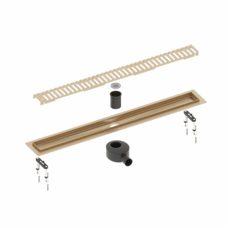 Душевой лоток TIMO Drain System DS230109/17, матовое золото