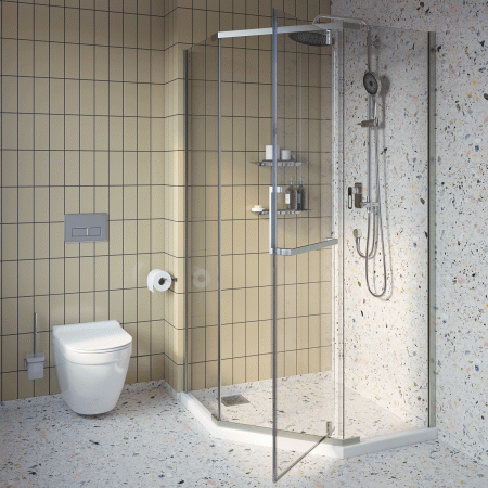 Душевое ограждение IDDIS Steel 100х100х195 STE8SS0i23