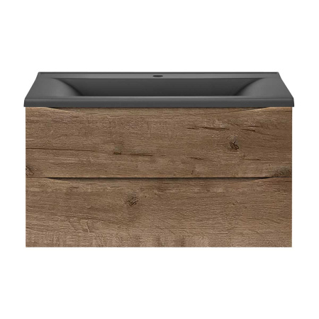 Тумба под раковину Vincea Mia 900 подвесная, 2 выкатных ящика soft close, V.Oak