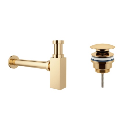 Комплект 3 в 1 Lavinia Boho Bathroom Sink 21520128: накладная фарфоровая раковина 55 см, металлический сифон, донный клапан