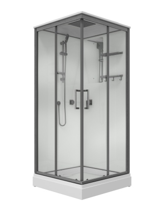 Душевая Кабина Triton Рич-Графит 90*90 А
