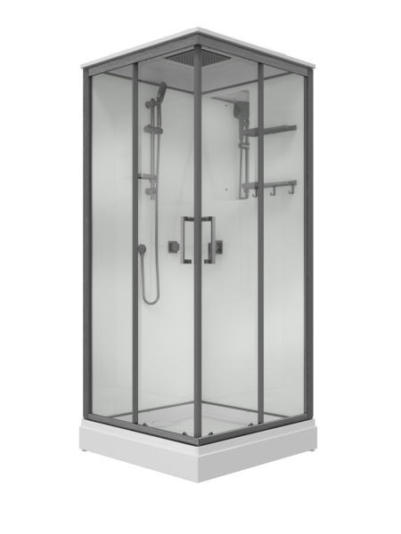 Душевая Кабина Triton Рич-Графит 90*90 А