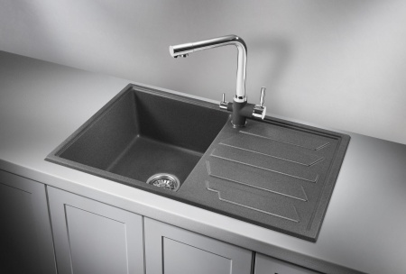 Мойка для кухни Granula 8002 графит, 80х50 см, прямоугольная