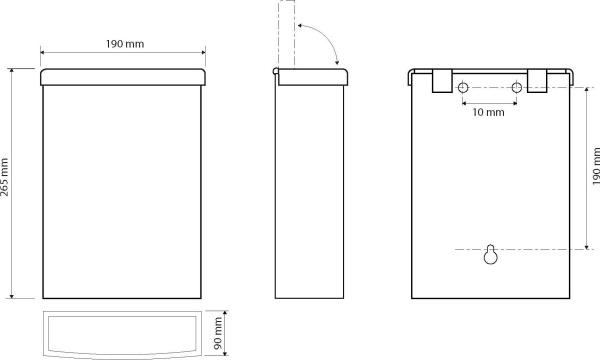 Настенная мусорная козина Bemeta Hotel 105115055 3л