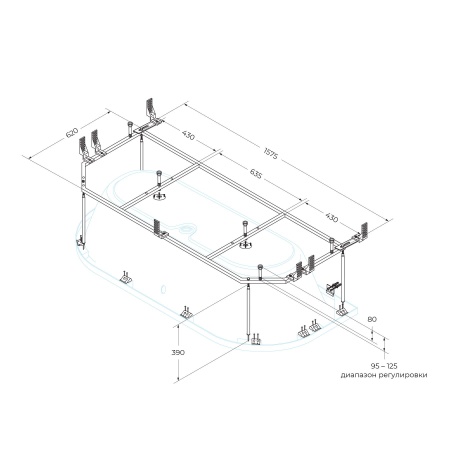 Металлический каркас CEZARES METAURO-MF