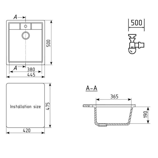 Кухонная мойка Ulgran U-406-302, песочный
