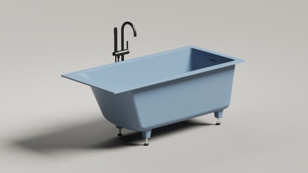 Ванна встраиваемая Salini CASCATA KIT 150x70, S-Sense, глянцевый белый 105012G