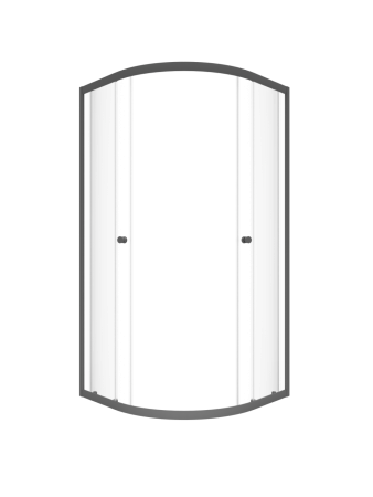 Душевая ширма Triton Альфа-Графит 100х100