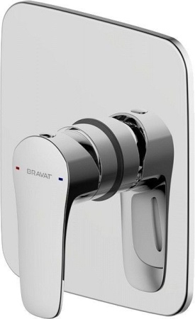 Набор смеситель для ванны и душа Bravat встраиваемый F817CP-SET