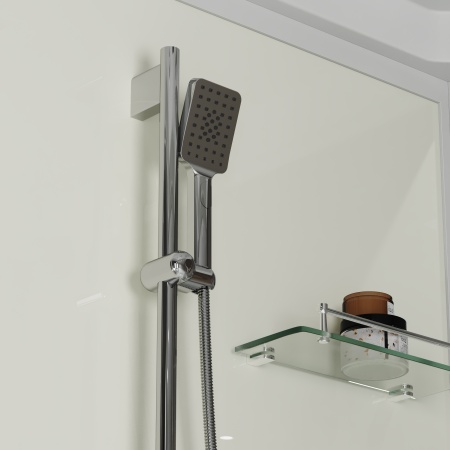 Душевая кабина Niagara Standart ST100/80/15Q (100х80х215) прямоугольник,поддон 15см,распашная,проф.белый